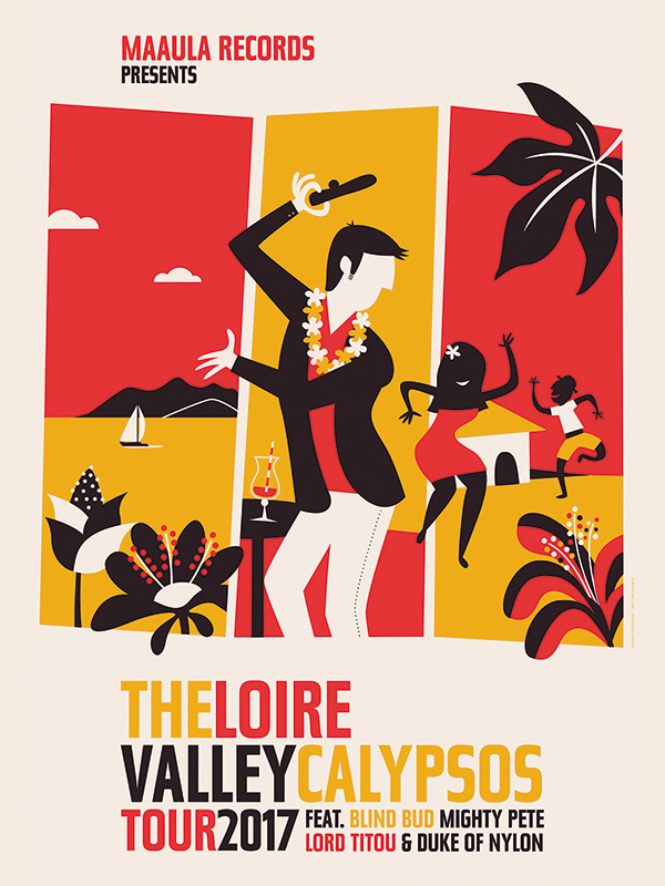 Affiche The Loire Valley Calypsos Tour 2017 Antoine Gadiou