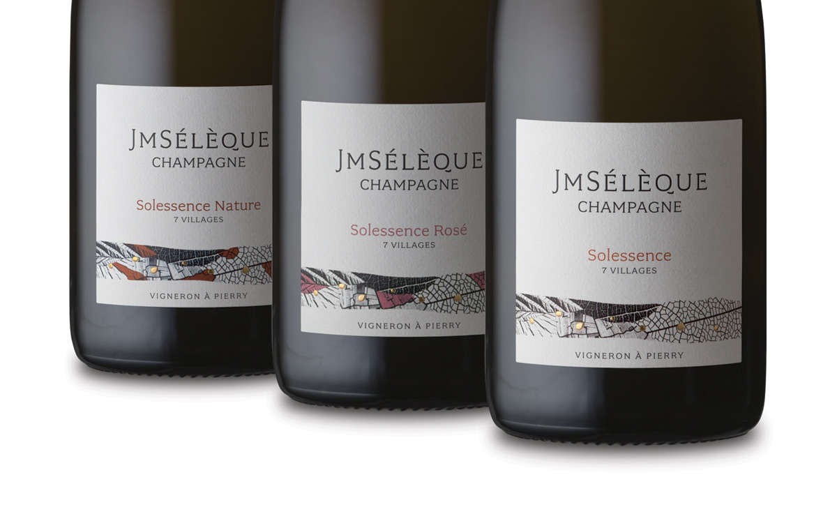Bouteilles Solessence Champagne JMSélèque, vigneron à Pierry