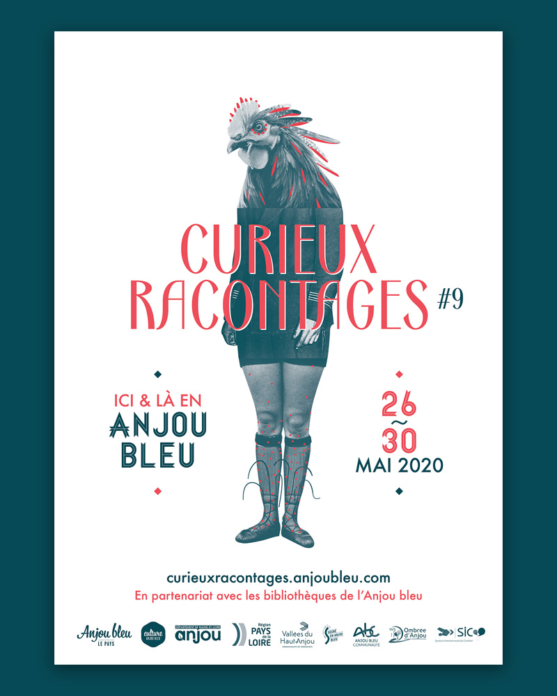 Affiche du festival Curieux Racontages 9ème édition