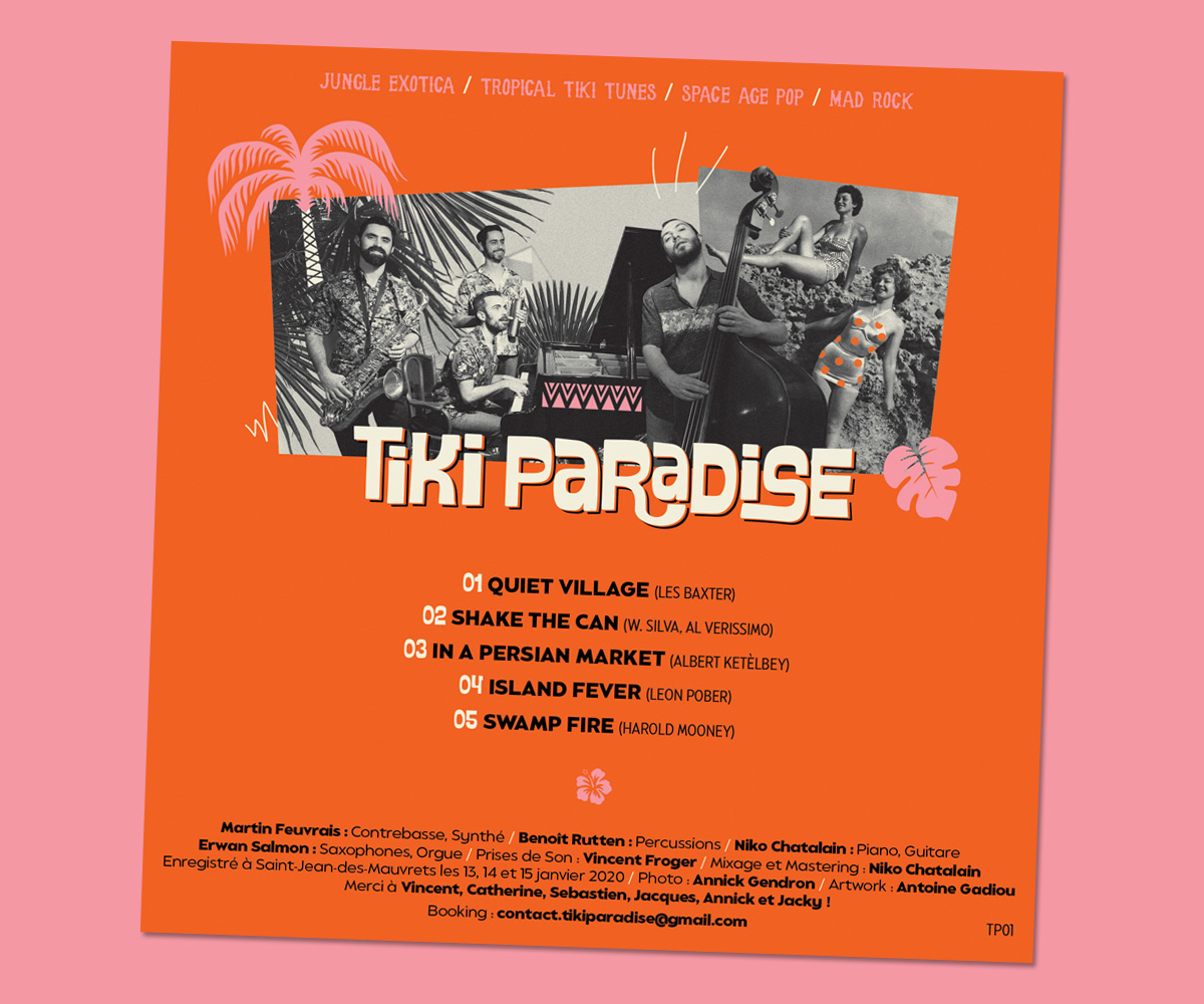 Pochette CD Tiki Paradise verso