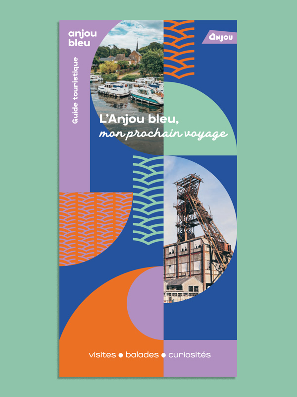 Couverture du guide touristique de l'Anjou Bleu