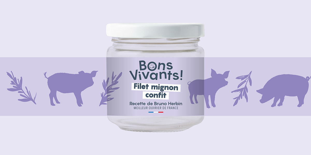 Étiquette Bons Vivants épicerie fine, Filet mignon